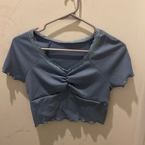 Blue and black ,SHEIN,small crop top
